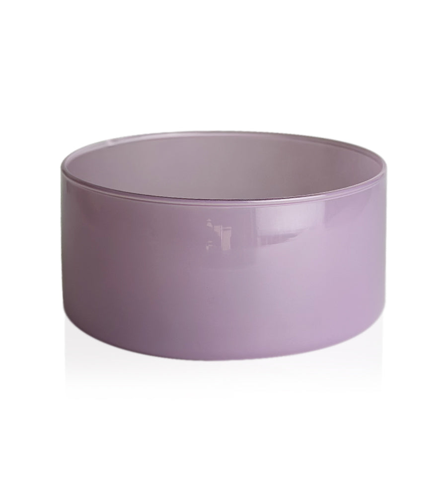Light Purple Glass Candle Bowl 350ml