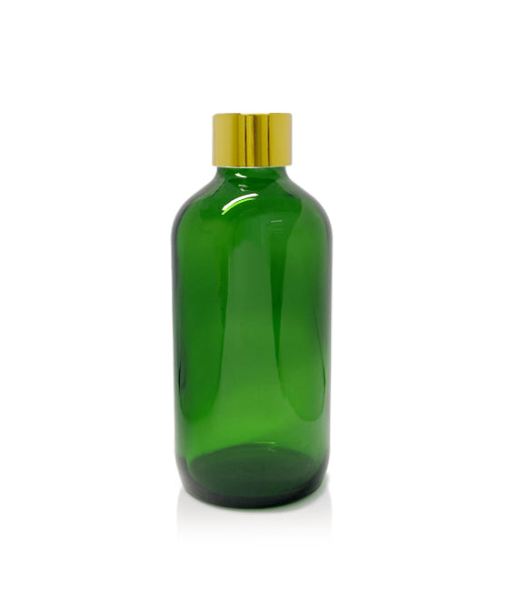 250ml Green Pharmacist Diffuser Bottle - Gold Collar