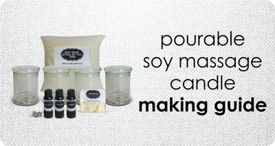 How To Make Pourable Soy Wax Massage Candles. Recipe & Easy Guide