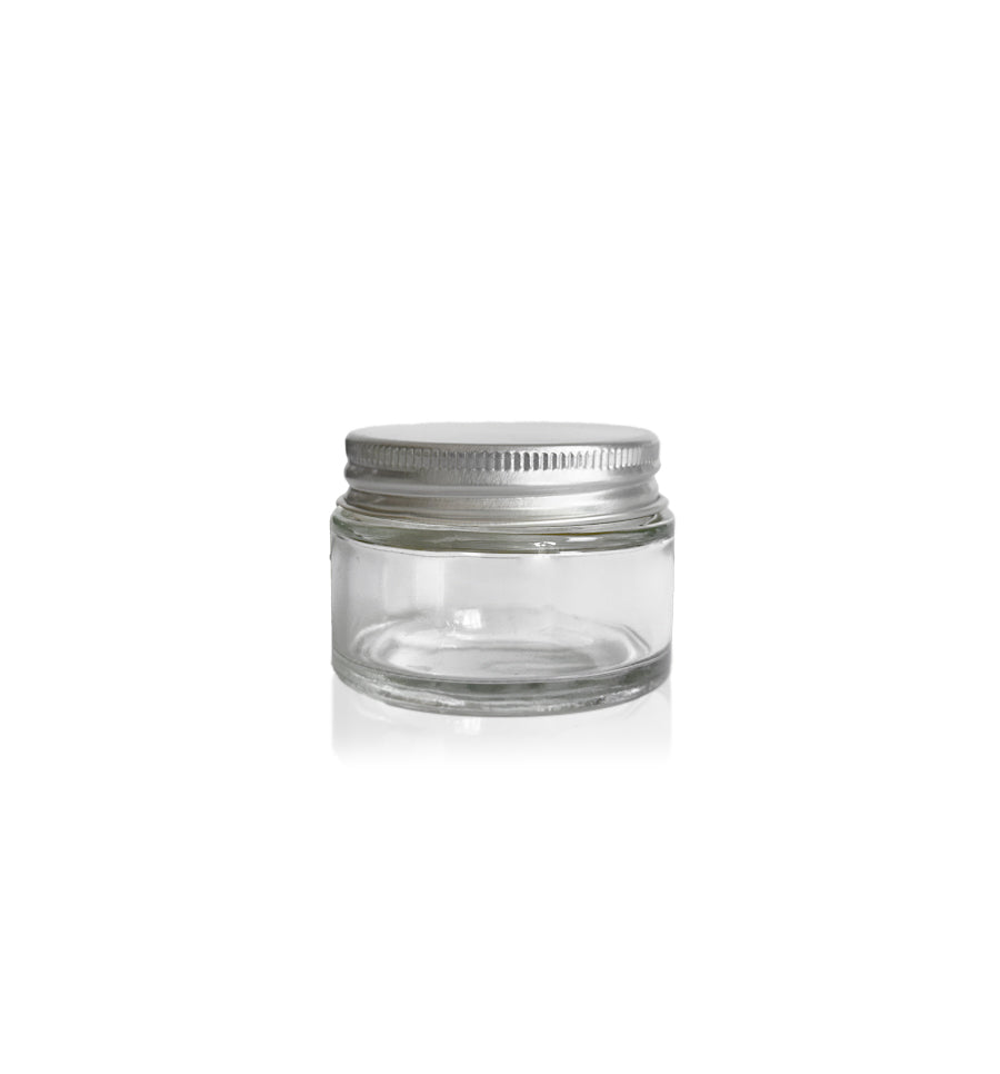 Pharmacist Glass Jar with Silver Lid 30ml