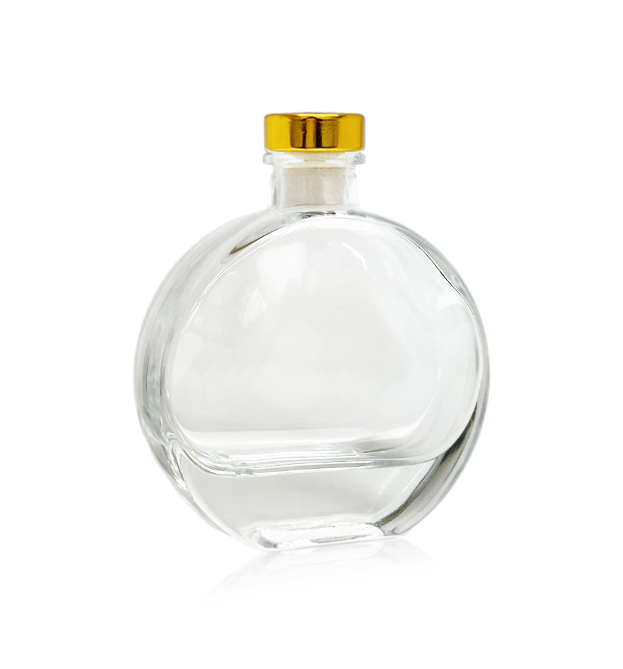 100ml Round Diffuser Bottle with Gold Cork