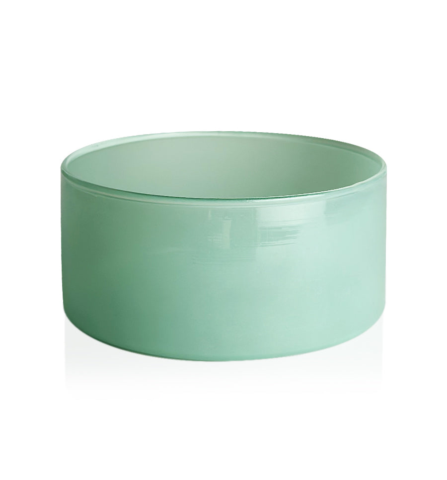 Teal Green Glass Candle Bowl 350ml