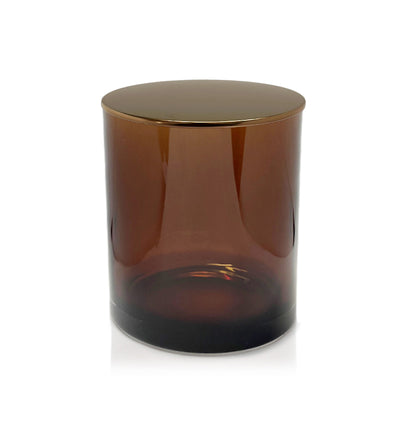 Small Classic Tumbler - Amber Jar with Bronze Metal Tumbler Lid 145mls