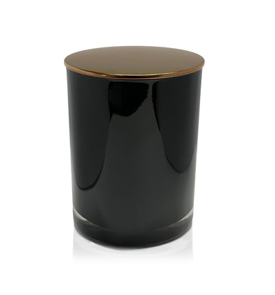 Vogue Tumbler - Black Jar with Bronze Metal Lid 250ml