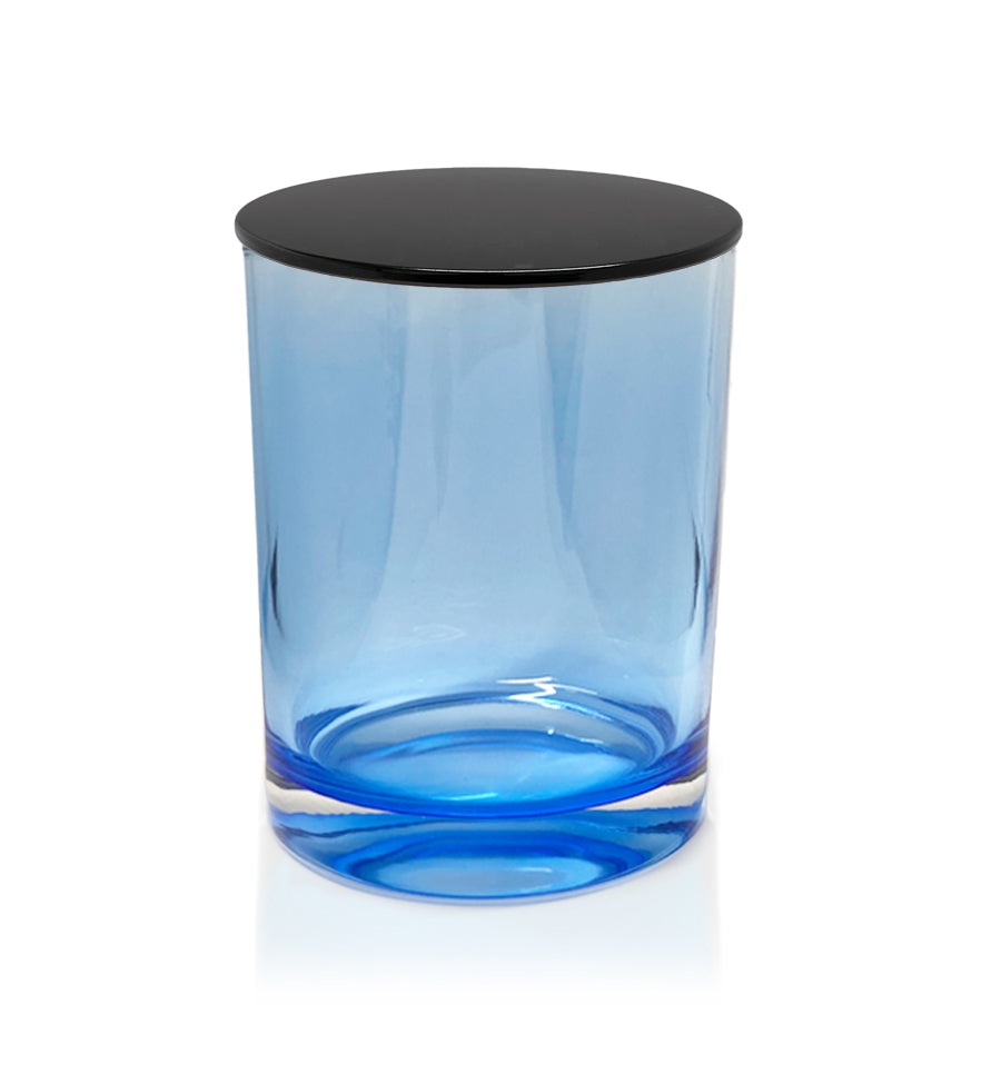 Vogue Tumbler - Blue Jar with Black Metal Lid 250ml