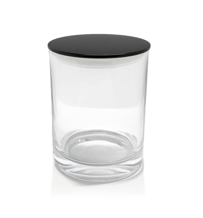 Vogue Tumbler - Clear Glass Jar with Black Metal Lid