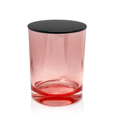 Vogue Tumbler - Pink Jar with Black Metal Lid 250ml