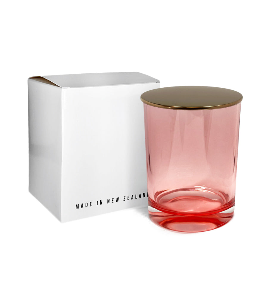 Vogue Tumbler - Pink Jar with Bronze Metal Lid 250ml
