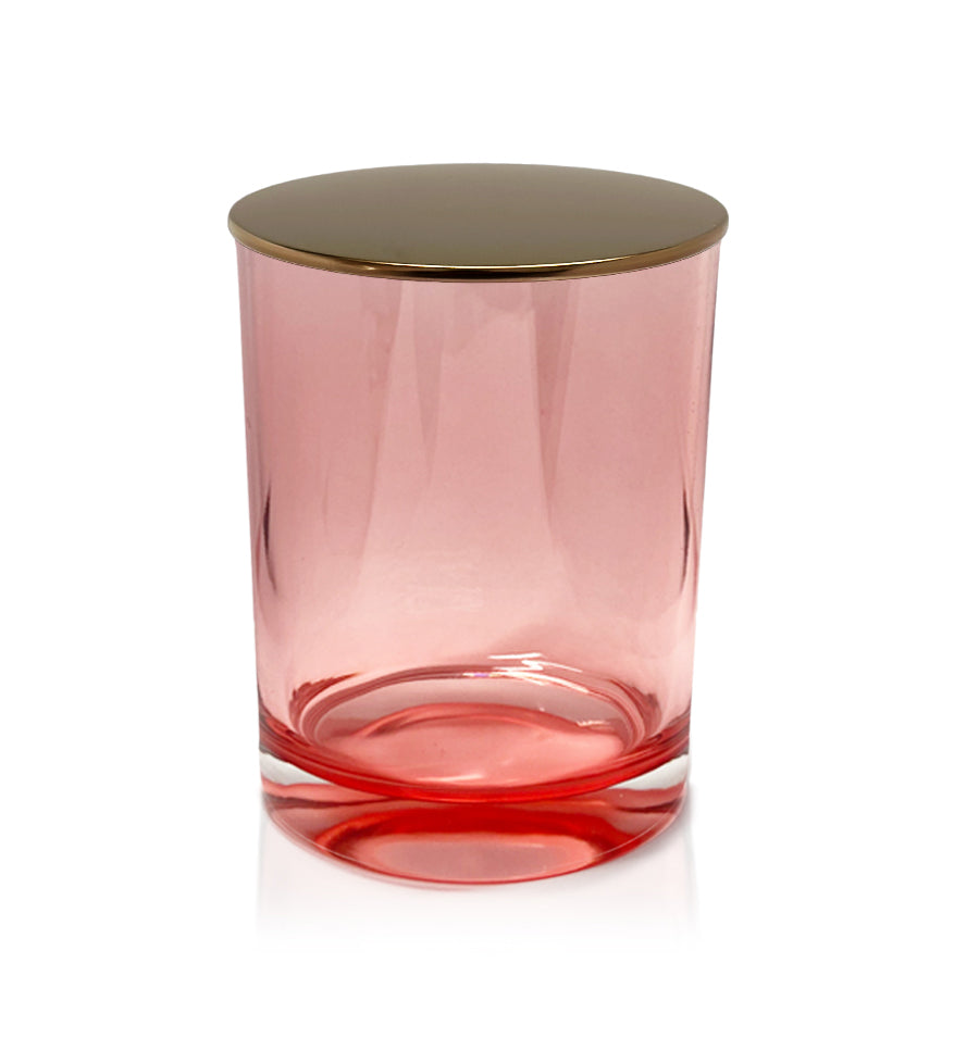 Vogue Tumbler - Pink Jar with Bronze Metal Lid 250ml