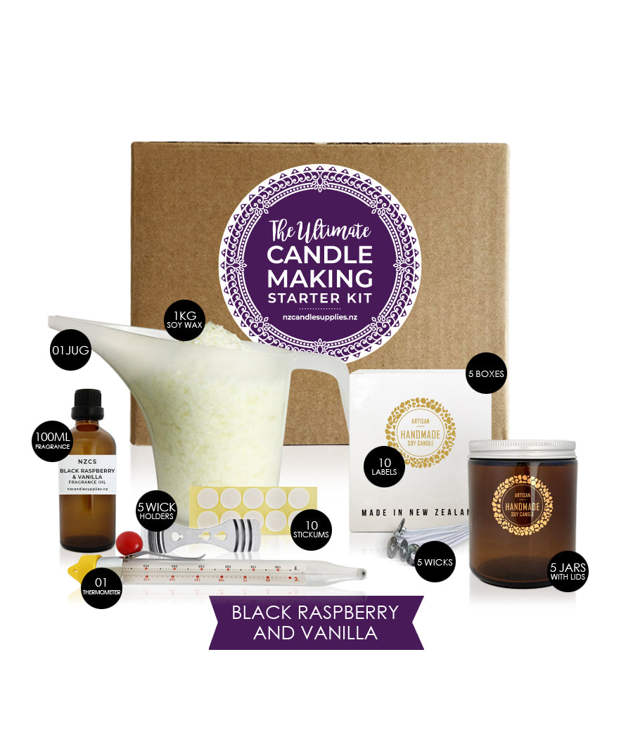 The Ultimate Candle Making Starter Kit - Black Raspberry & Vanilla