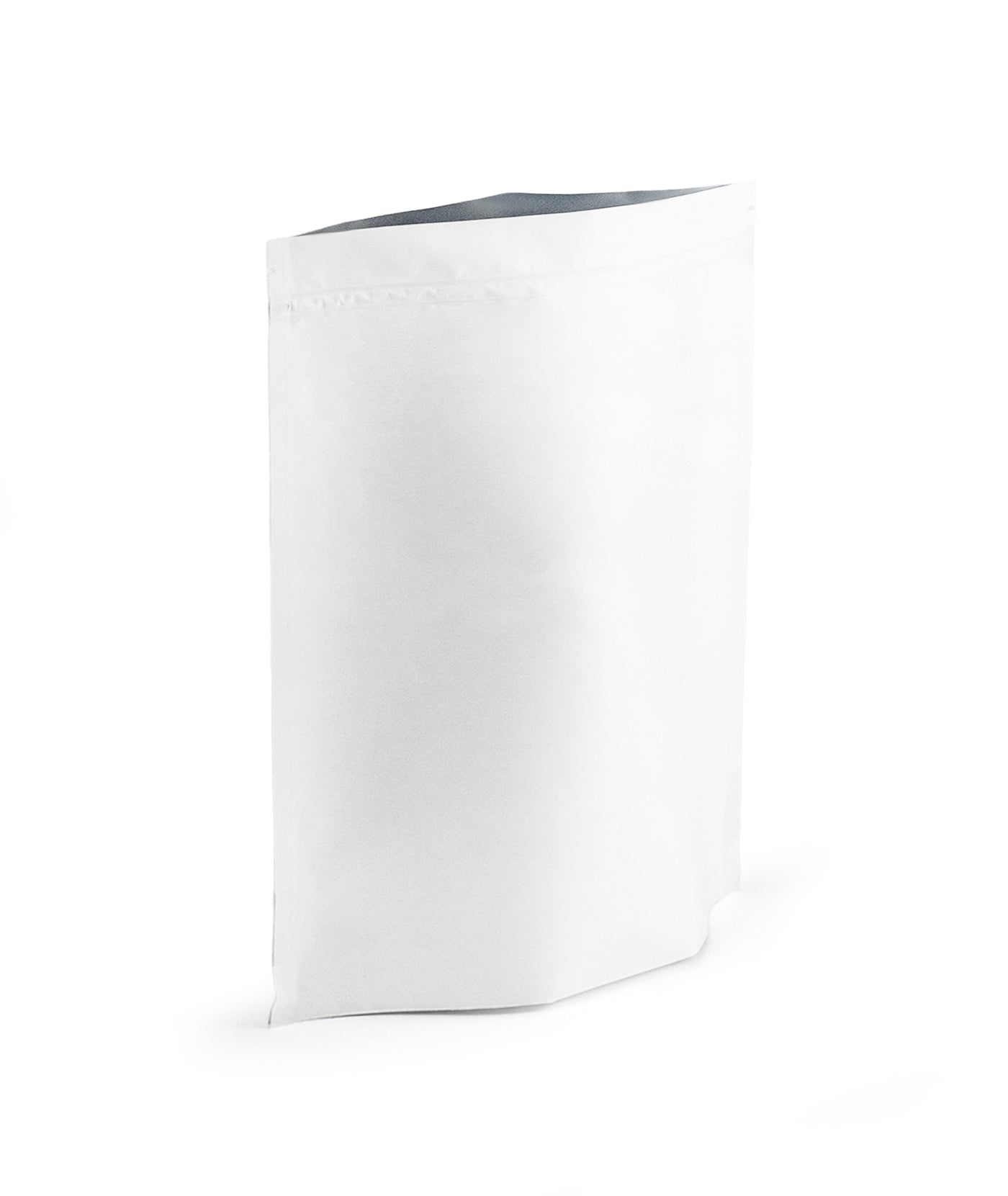 Large Matte White Pouch - Resealable