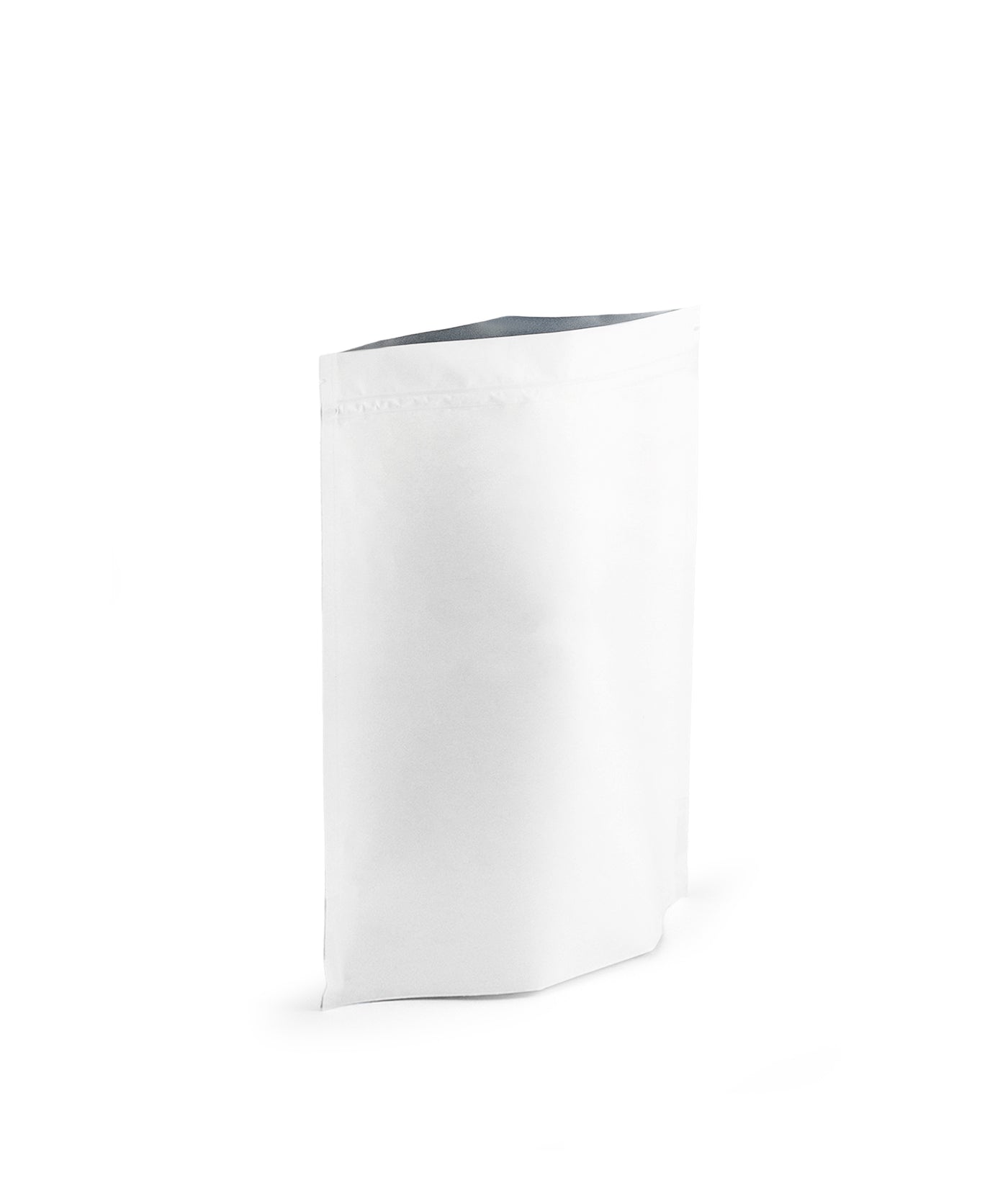 Small Matte White Pouch - Resealable
