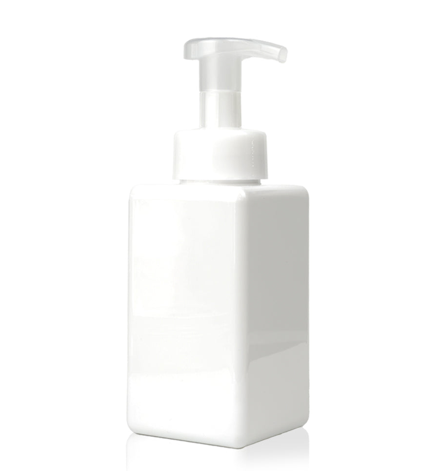 450ml White Plastic Bottle with Foaming Pump