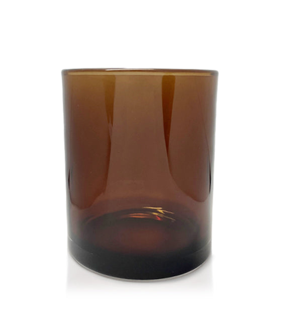 Vogue Tumbler - Amber Jar  with Wooden Lid 250ml