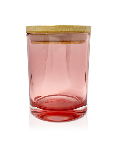 Vogue Tumbler - Pink Jar  with Wooden Lid 250ml