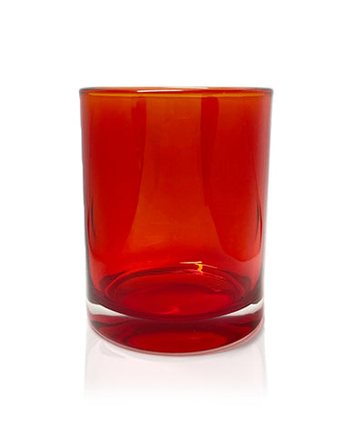 Vogue Tumbler - Red Jar  with Wooden Lid 250ml