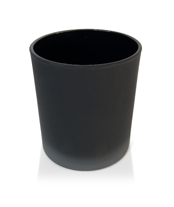 Medium Classic Tumbler - Black Frosted Jar 280 - 300ml with Wooden Lid