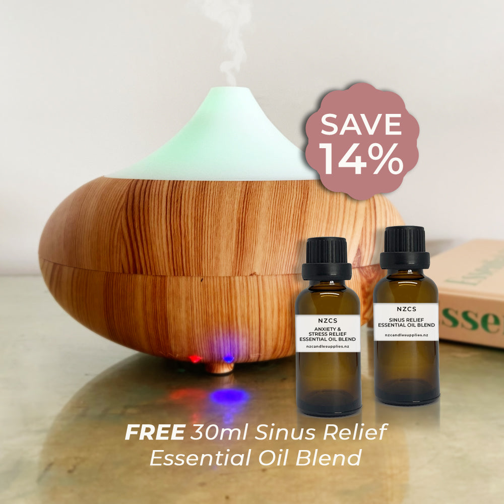 Aroma Electric Air Diffuser + Anxiety & Stress Relief Essential Oil