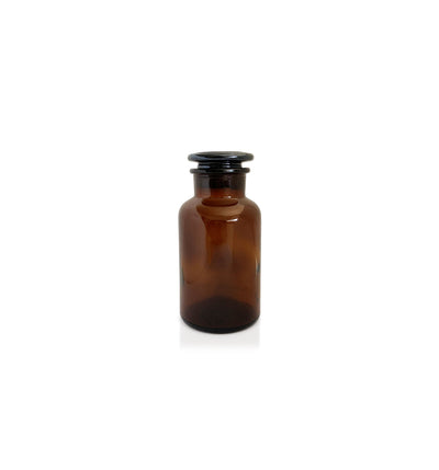 Amber Apothecary Glass Jar with Lid 30ml - New Zealand Candle Supplies