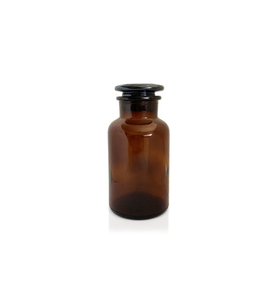 Amber Apothecary Glass Jar with Lid 60ml - New Zealand Candle Supplies