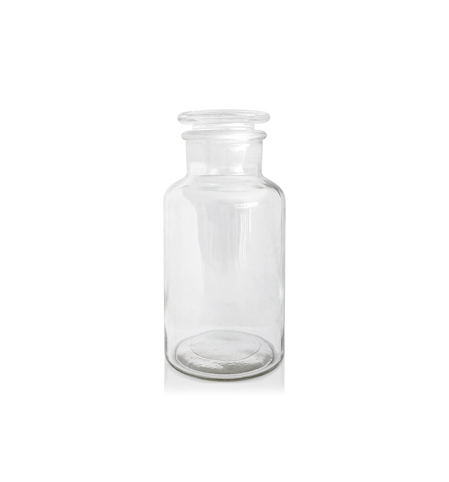 Clear Apothecary Glass Jar with Lid 125ml - New Zealand Candle Supplies