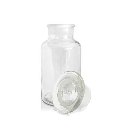 Clear Apothecary Glass Jar with Lid 250ml - New Zealand Candle Supplies