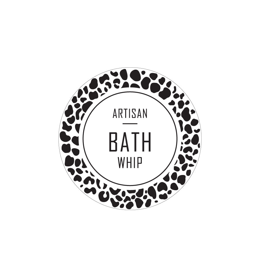 Artisan Bath Whip Label 4.2cm Dia - Transparent - New Zealand Candle Supplies