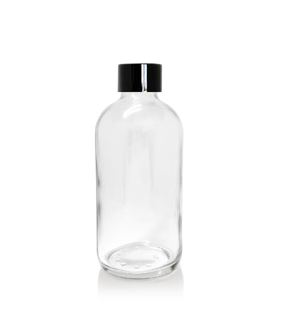 250ml Clear Pharmacist Diffuser Bottle - Black Collar