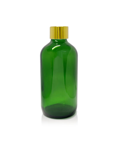 250ml Green Pharmacist Diffuser Bottle - Gold Collar
