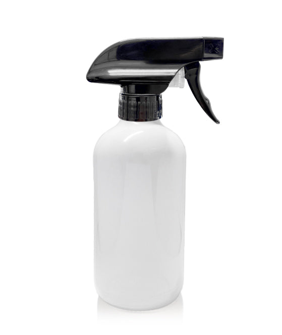 250ml Glass White Bottle with Sprayer