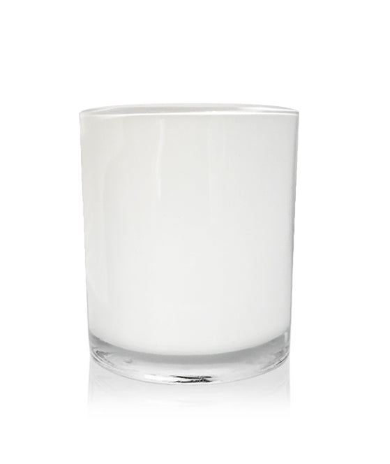 Small Classic Tumbler - White Jar Inner Spray 145mls - New Zealand Candle Supplies