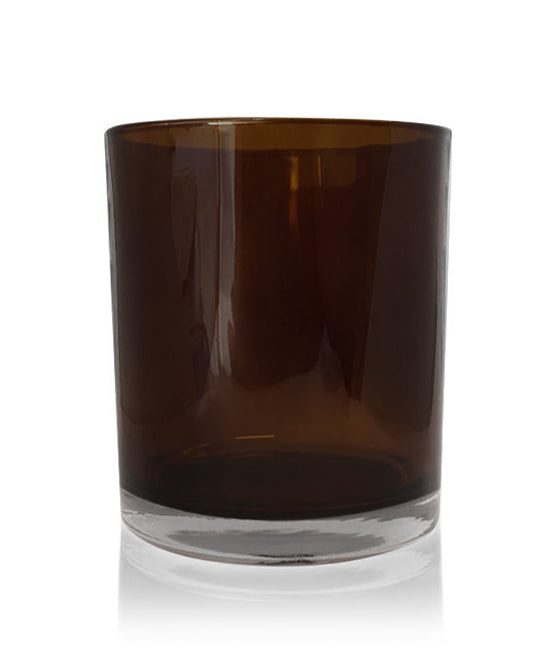 Medium Classic Tumbler - Dark Amber Jar Inner Spray 280 - 300ml - New Zealand Candle Supplies