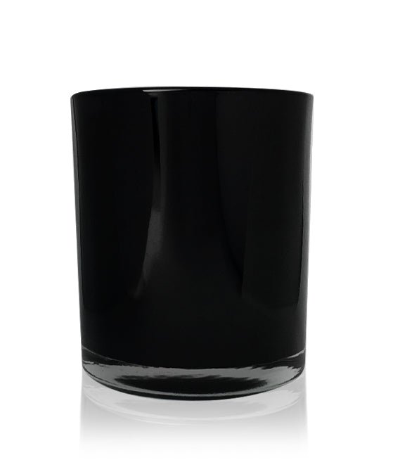 Medium Classic Tumbler - Black Jar 280 - 300ml - New Zealand Candle Supplies