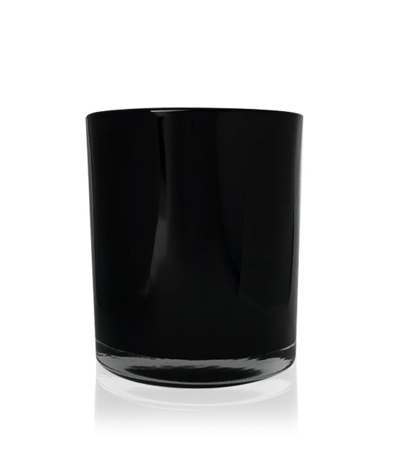Small Classic Tumbler -  Black Jar with Black Metal Lid 145mls - New Zealand Candle Supplies