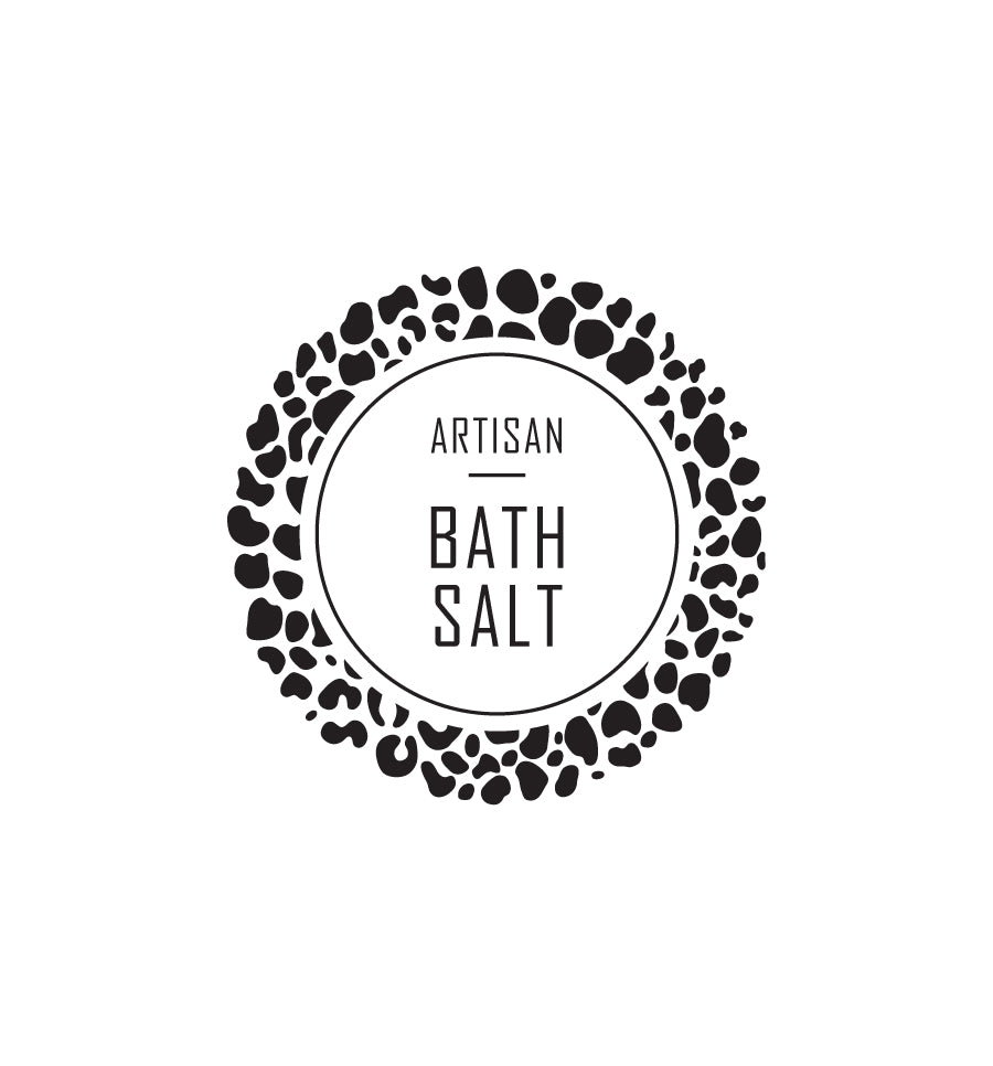 34. Artisan Bath Salt Label 4.2cm Dia - Transparent