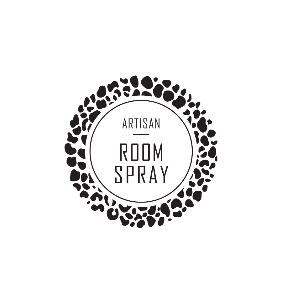 35. Artisan Room Spray Label 4.2cm Dia - Transparent