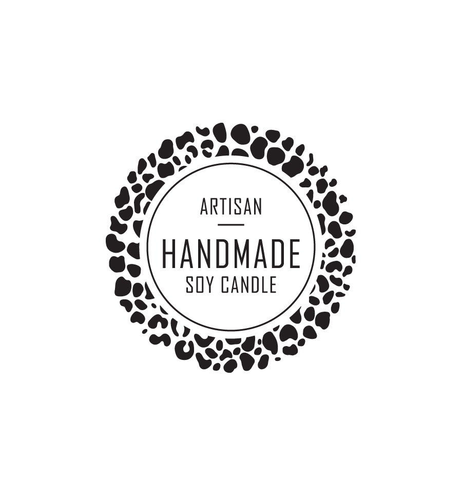 Artisan Handmade Soy Candle Label 4.2cm Dia - Transparent - New Zealand Candle Supplies