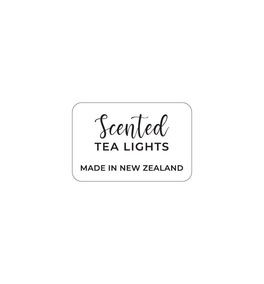 Scented Tea Lights Label 3.8 x 2.5cm
