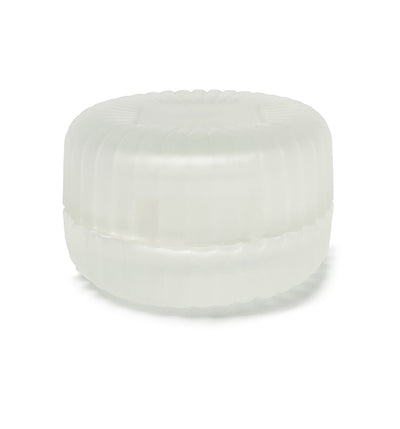 Frosted Macaron Glass Jar with Lid 90ml - New Zealand Candle Supplies
