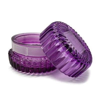 Purple Macaron Glass Jar with Lid 90ml