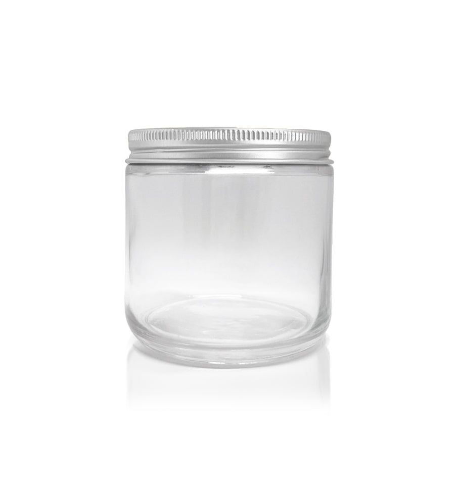 Pharmacist Glass Jar with Silver Lid 100ml - New Zealand Candle Supplies