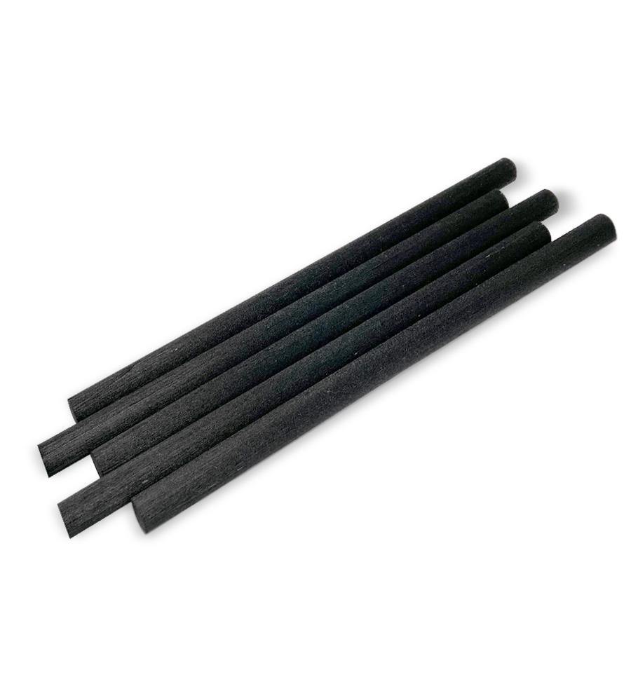 Thick - Black Coloured Reed Sticks 10mm x 20cm - New Zealand Candle Supplies
