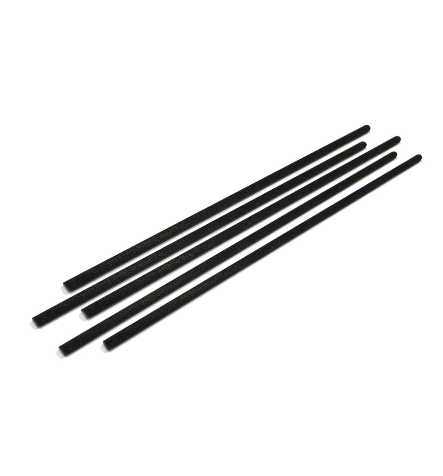 Short - Black Reed Sticks 3mm x 15cm - NZ Candle Supplies