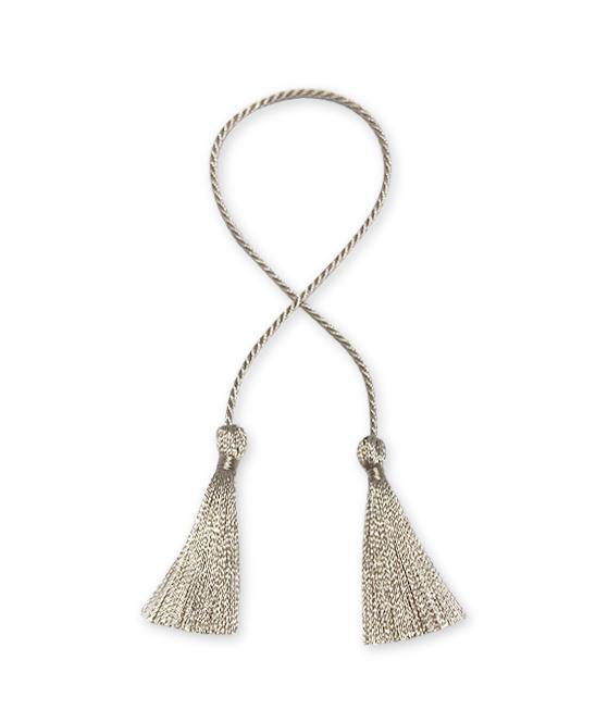 Double Silver Metallic Tassel - New Zealand Candle Supplies