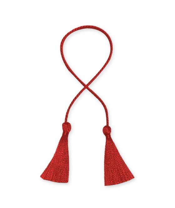 Double Red Metallic Tassel - New Zealand Candle Supplies