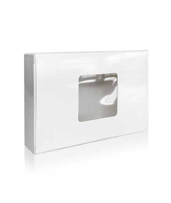 White Gloss Finish Gift Box with PVC Window