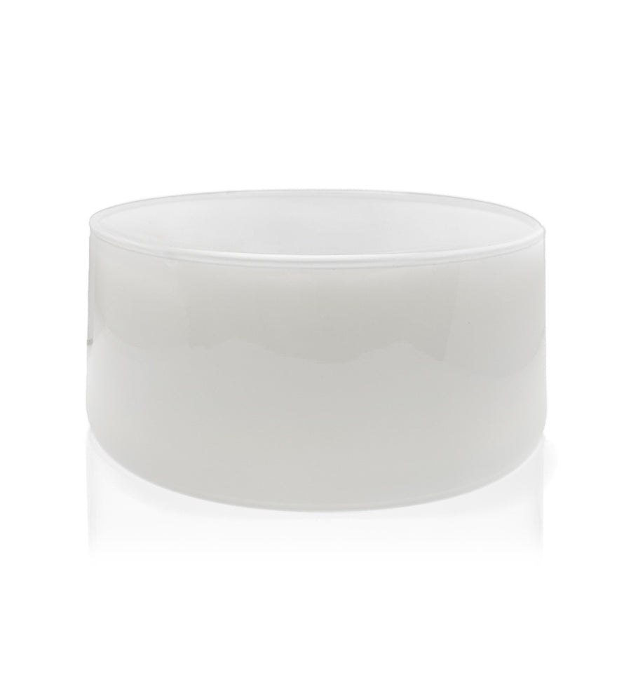 White Glass Candle Bowl 350ml