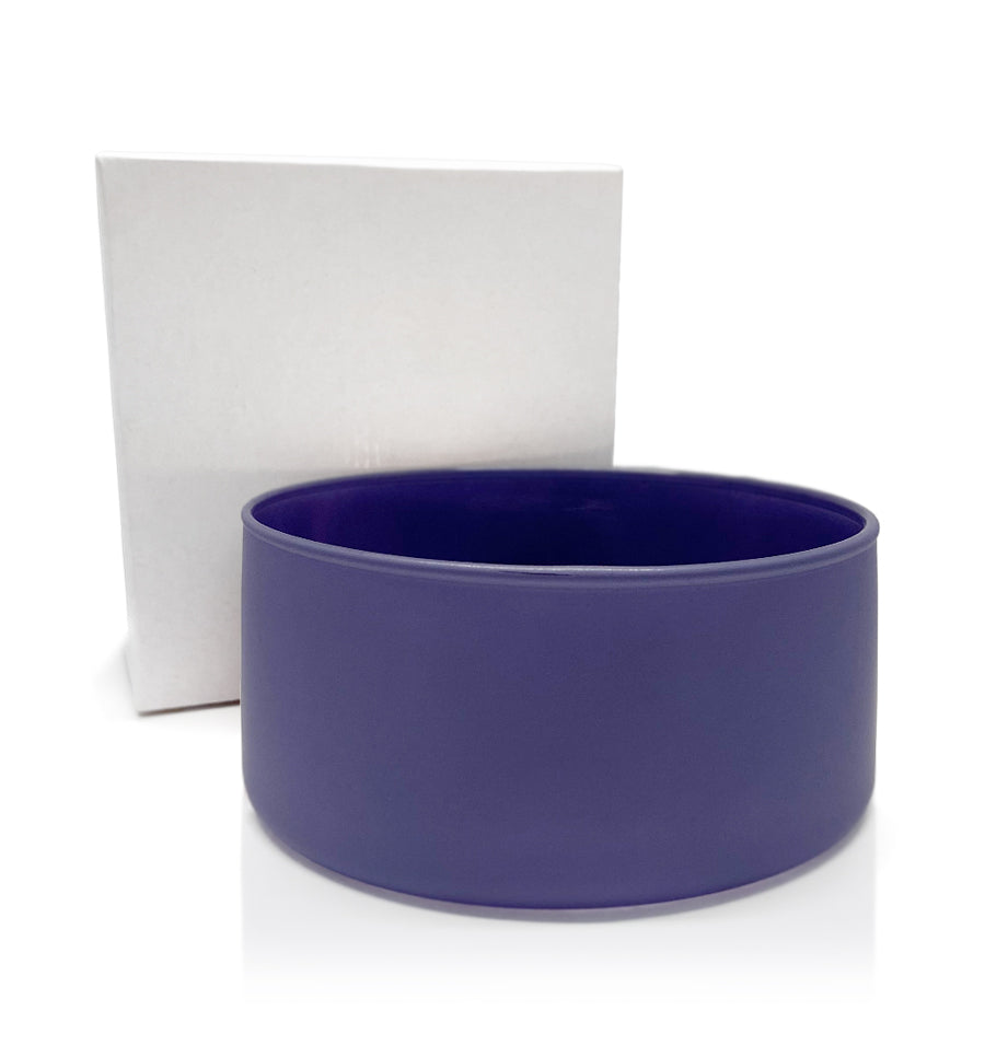 Matte Purple Glass Candle Bowl 350ml