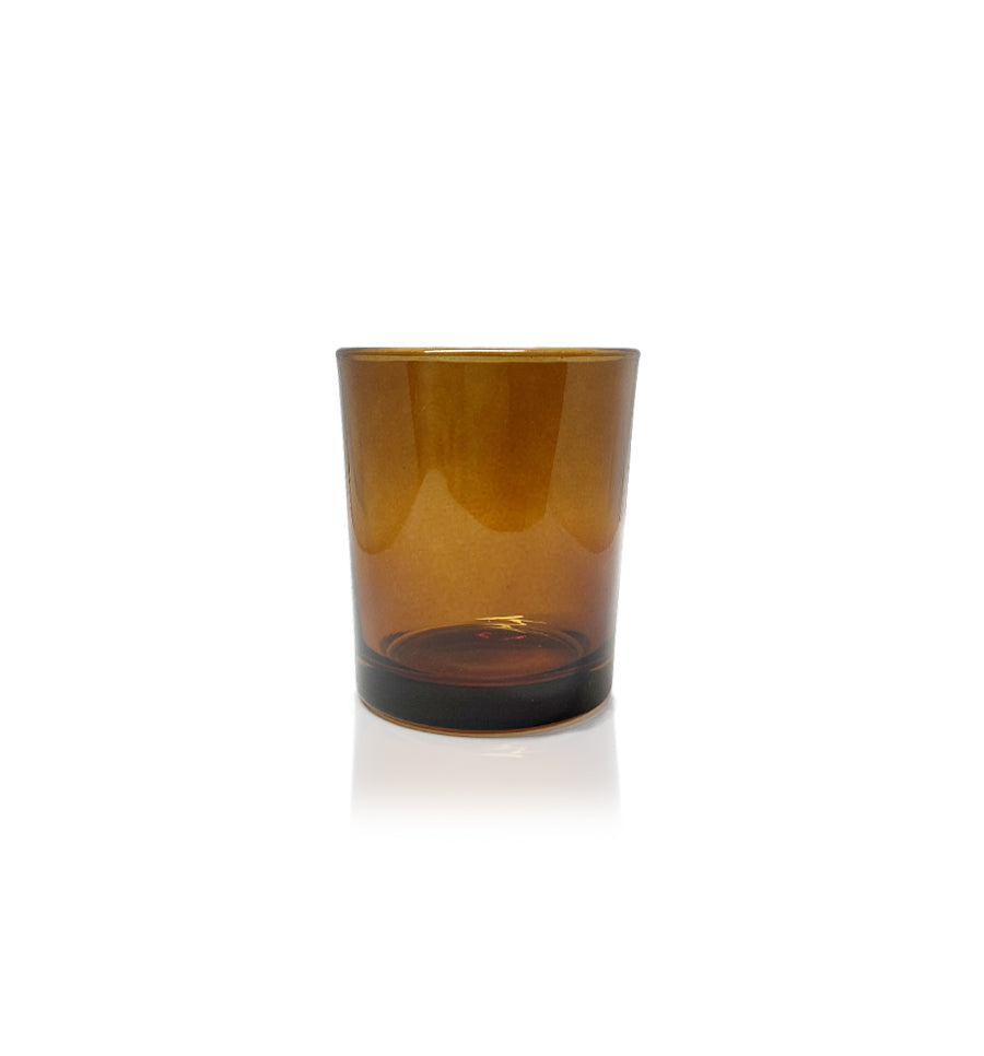 Mini Votive - Amber Glass Jar 70ml - New Zealand Candle Supplies