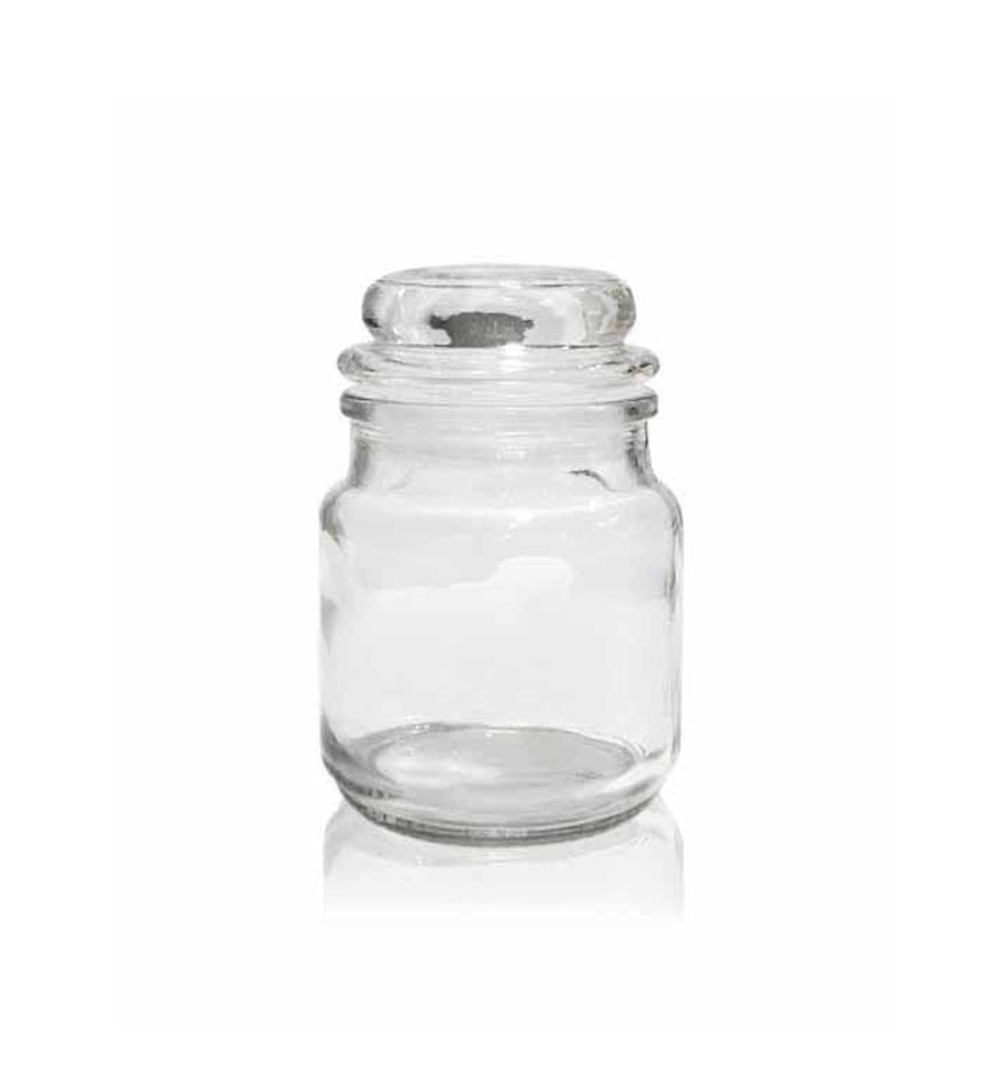 Baby Yankee - Clear Candle Jar with Lid 100mls - New Zealand Candle Supplies